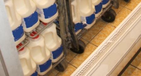 Milk containers store
